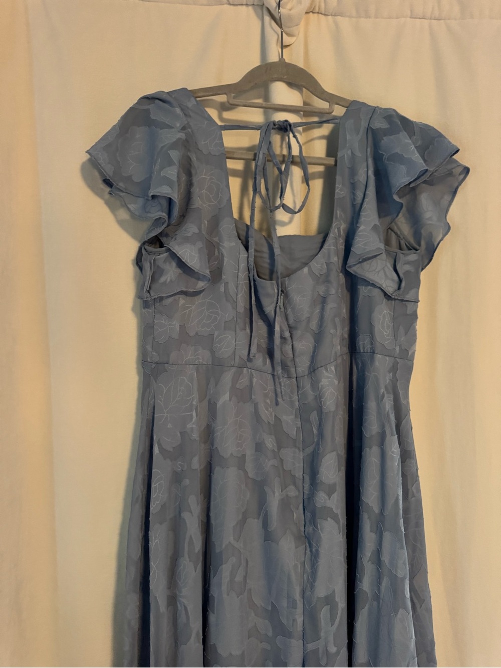 Azazie Bondi
Dusty Blue A-Line Side Slit Floral Burnout Dress - Picture 6 of 8
